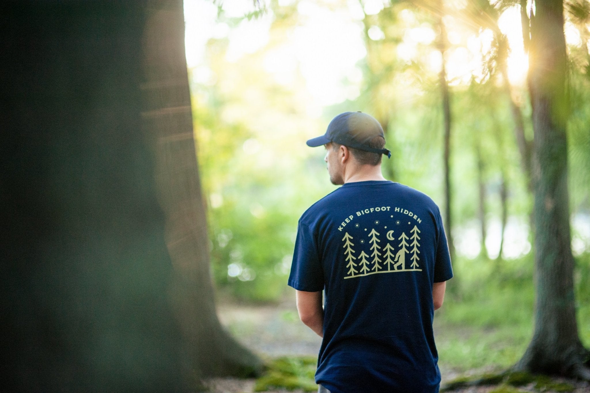 Protect the Wild - The Keep Bigfoot Hidden Tee - Bigfoot Kick